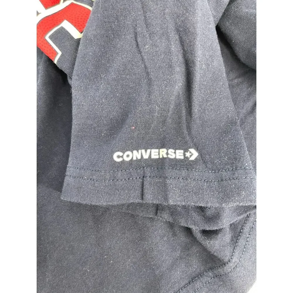 Converse All Star Bays' Blue Graphic Short Sleeve T-Shirt Size Medium 10-12